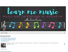 Tablet Screenshot of learnmemusic.com